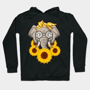 Elephant With Sunflower Gift Hoodie